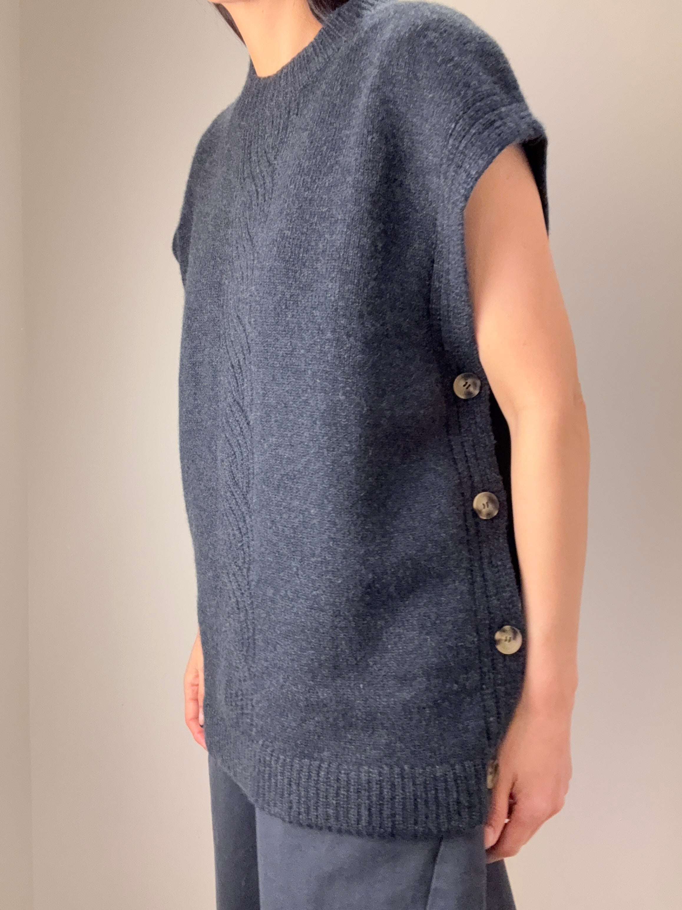Cashmere Poncho Vest