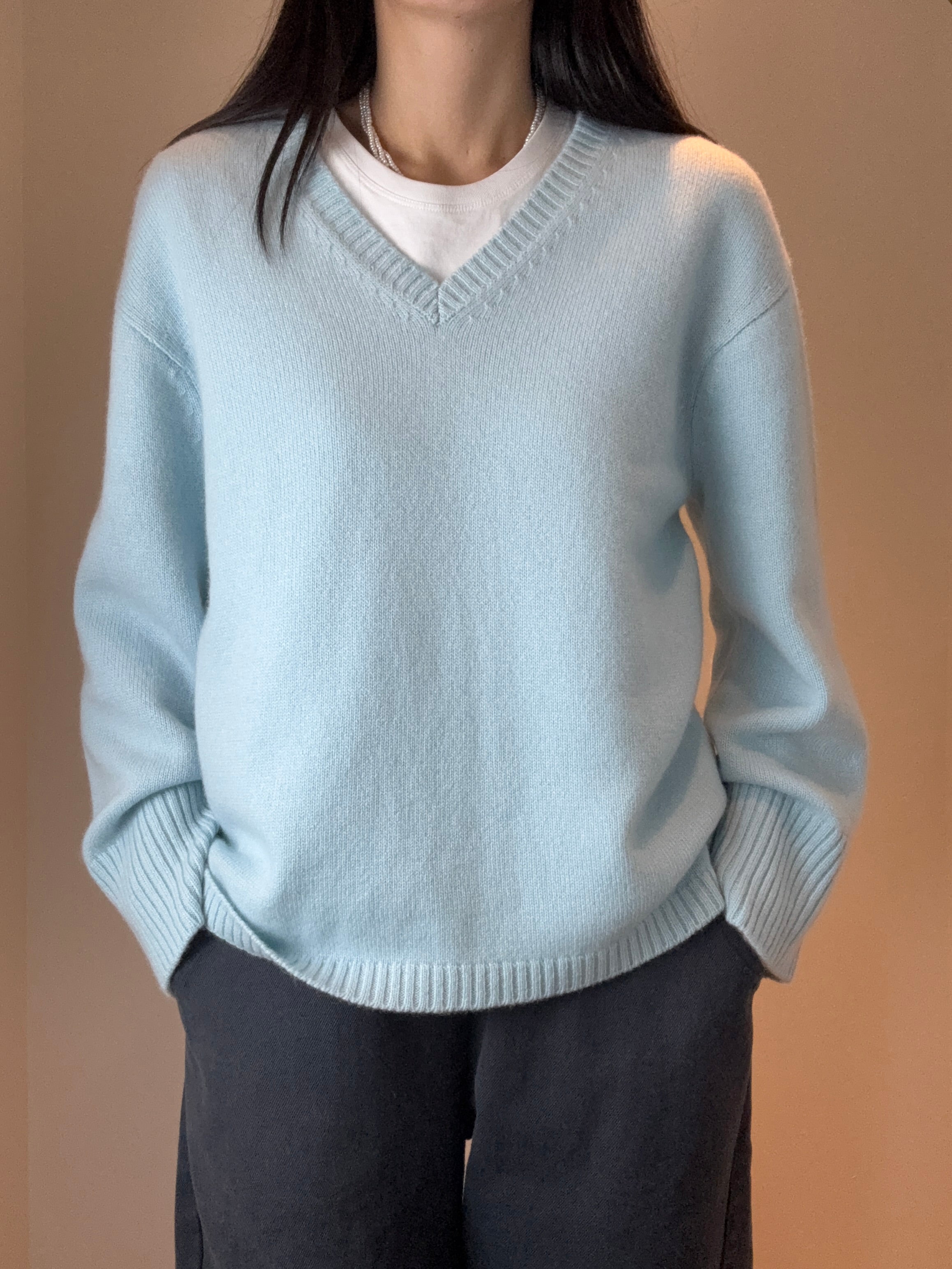 V-neck Cashmere Sweater