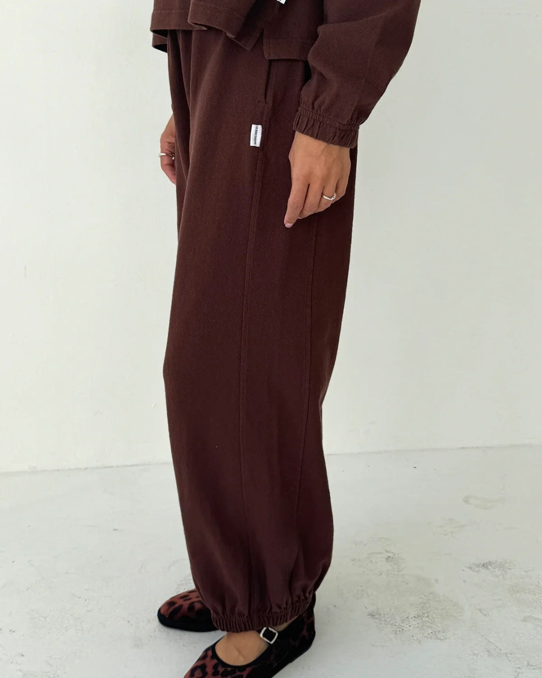 Cotton Balloon Jogger Pants