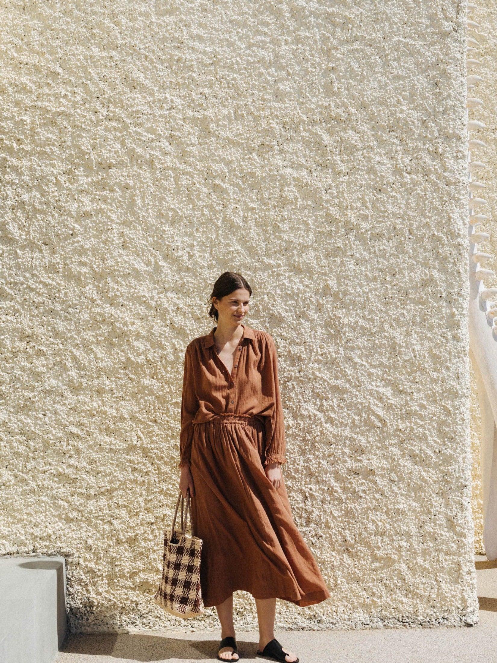 Elastic Cotton Skirt