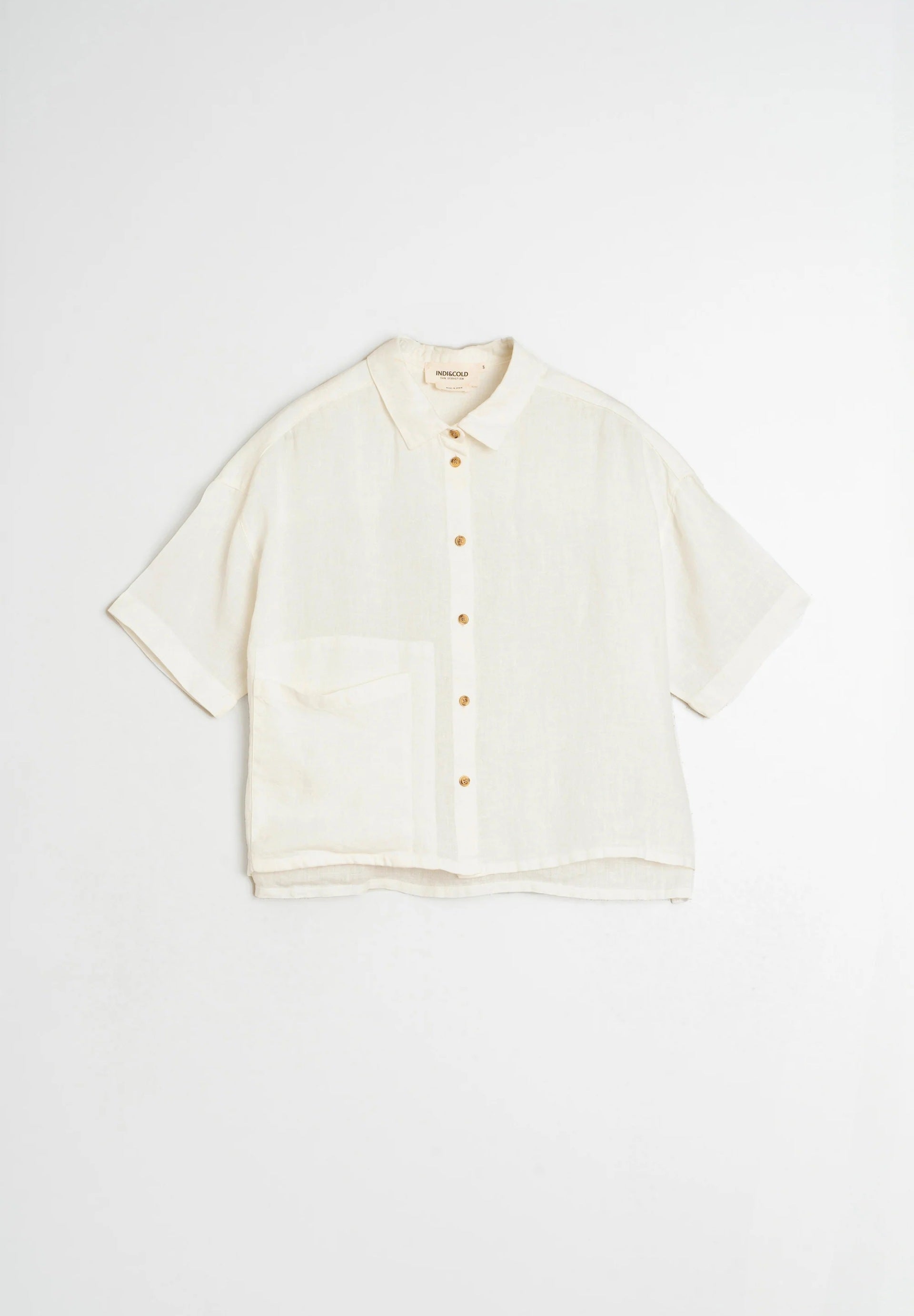 Crop Linen Shirt