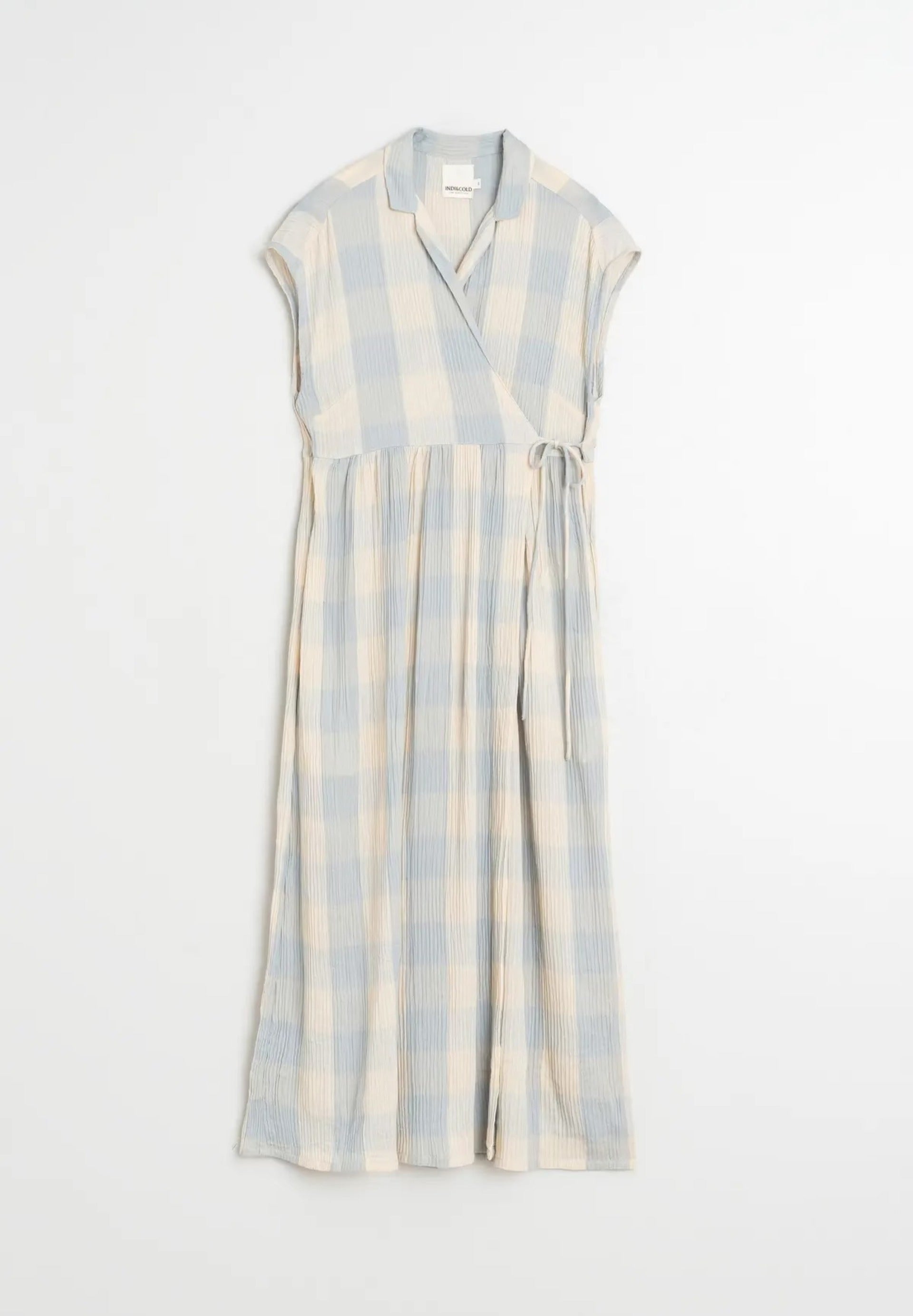Crossover Gingham Dress