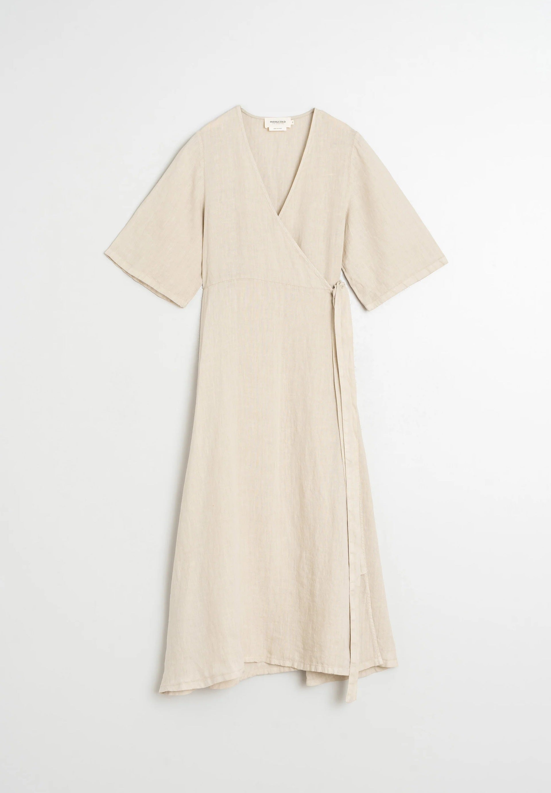 Crossover Linen Dress