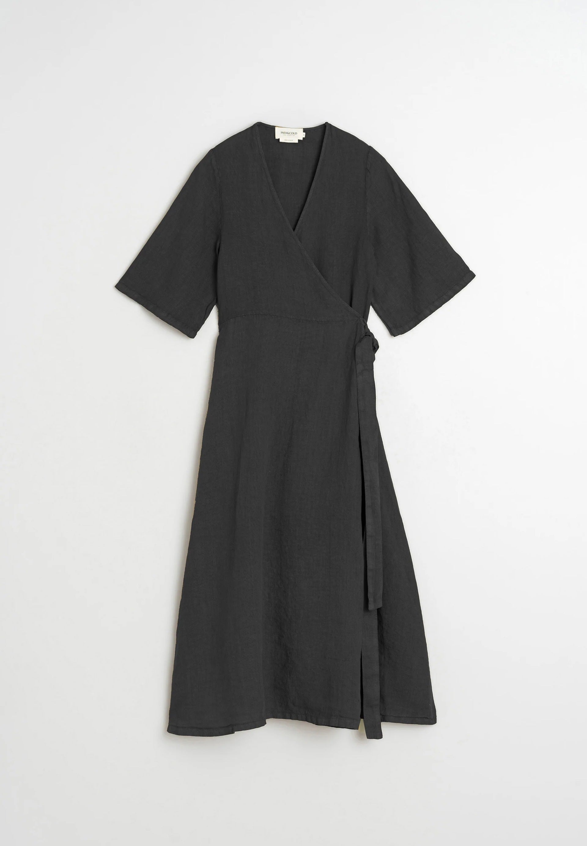 Crossover Linen Dress
