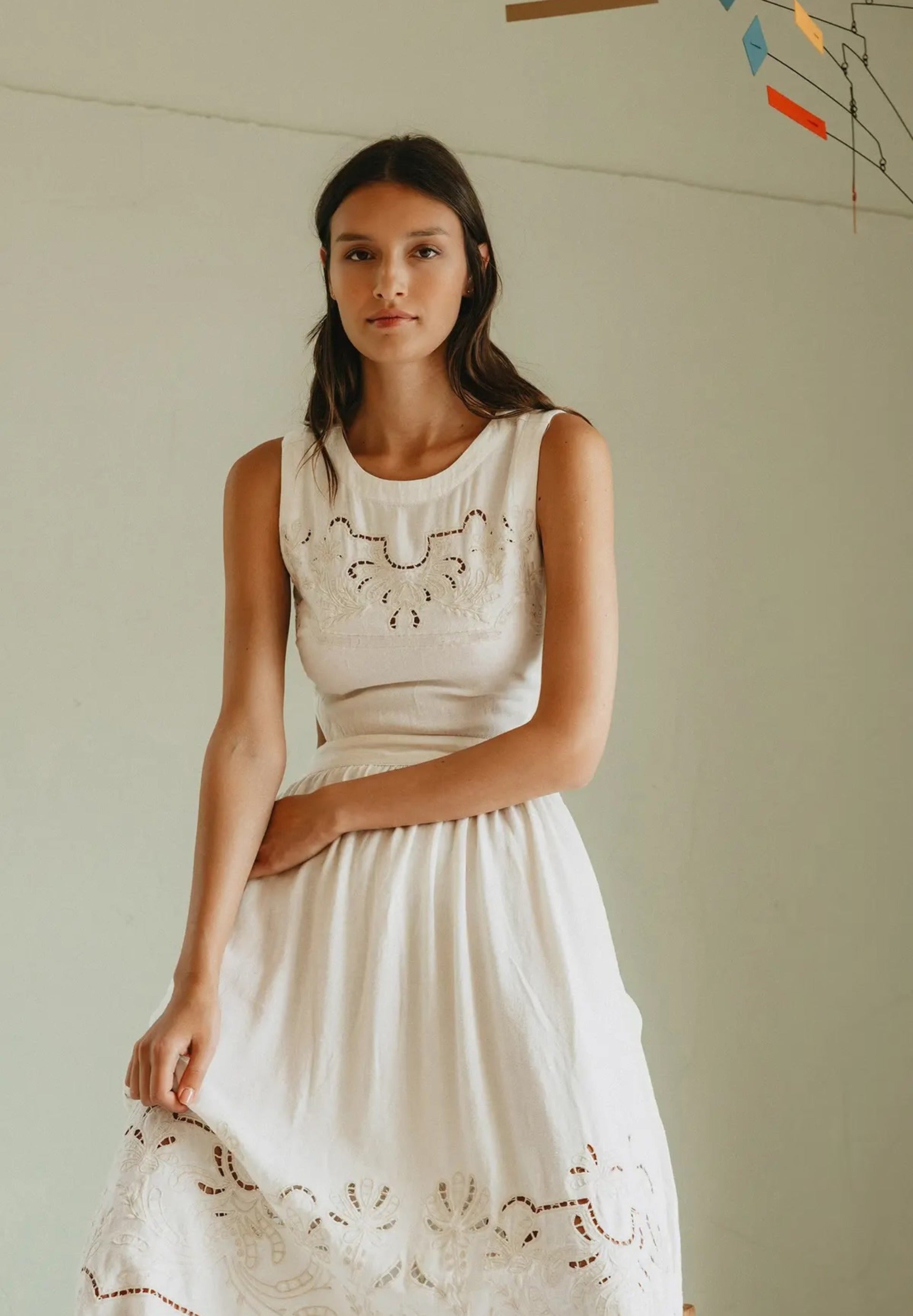 Embroidered Detail Dress