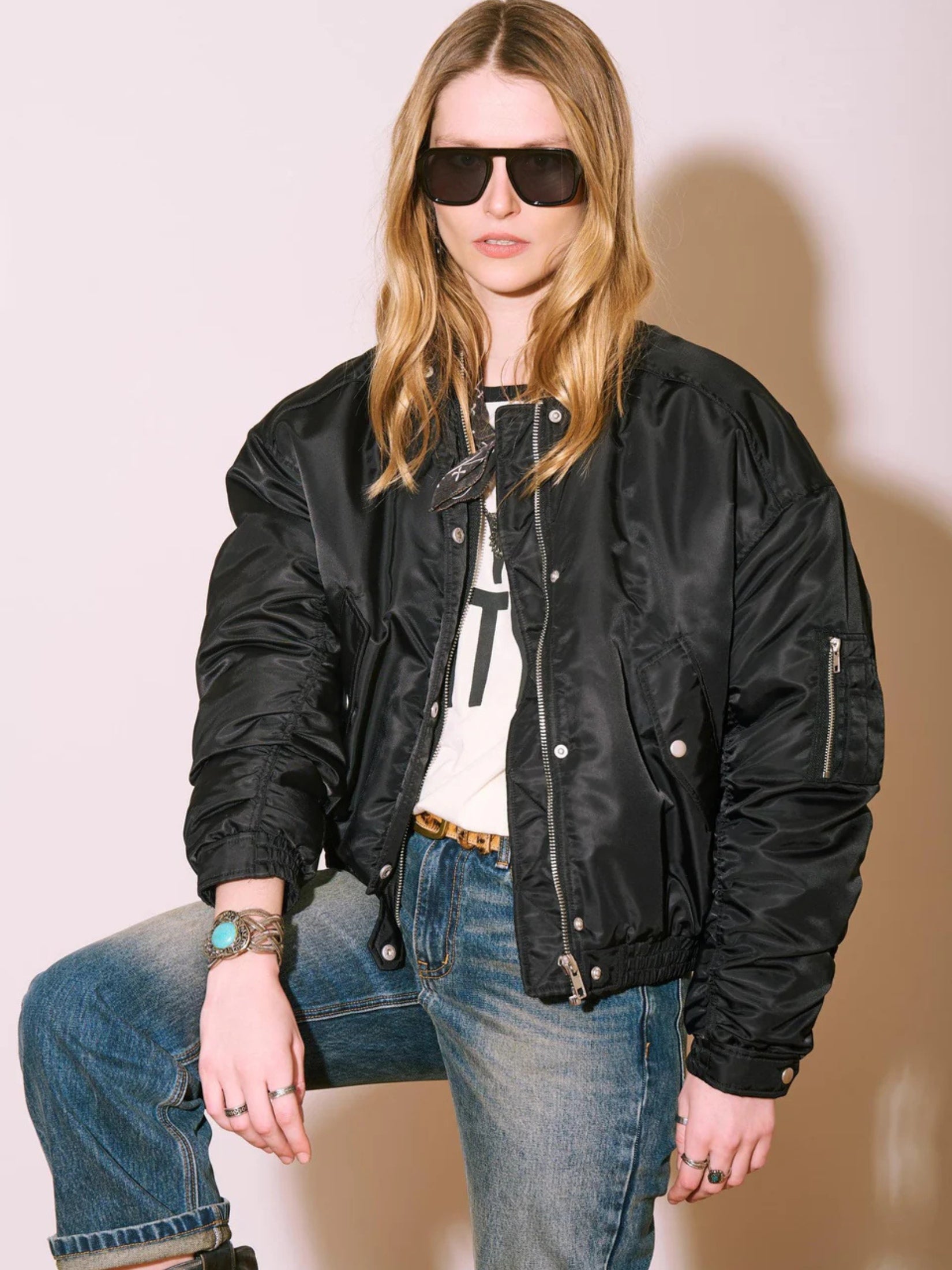 Bomber jacket-Madera