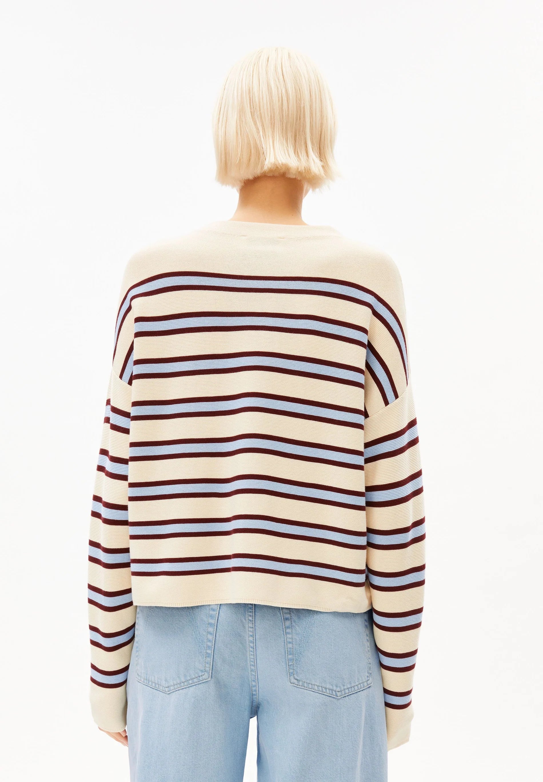 Merinaa Stripes Knit Sweater
