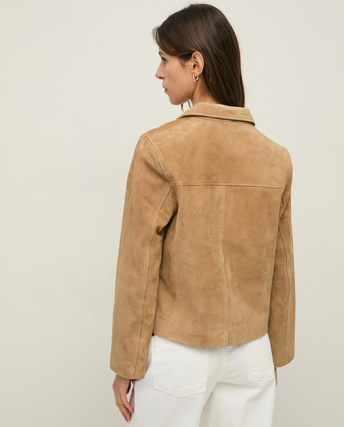 Suede Jacket With Lapels