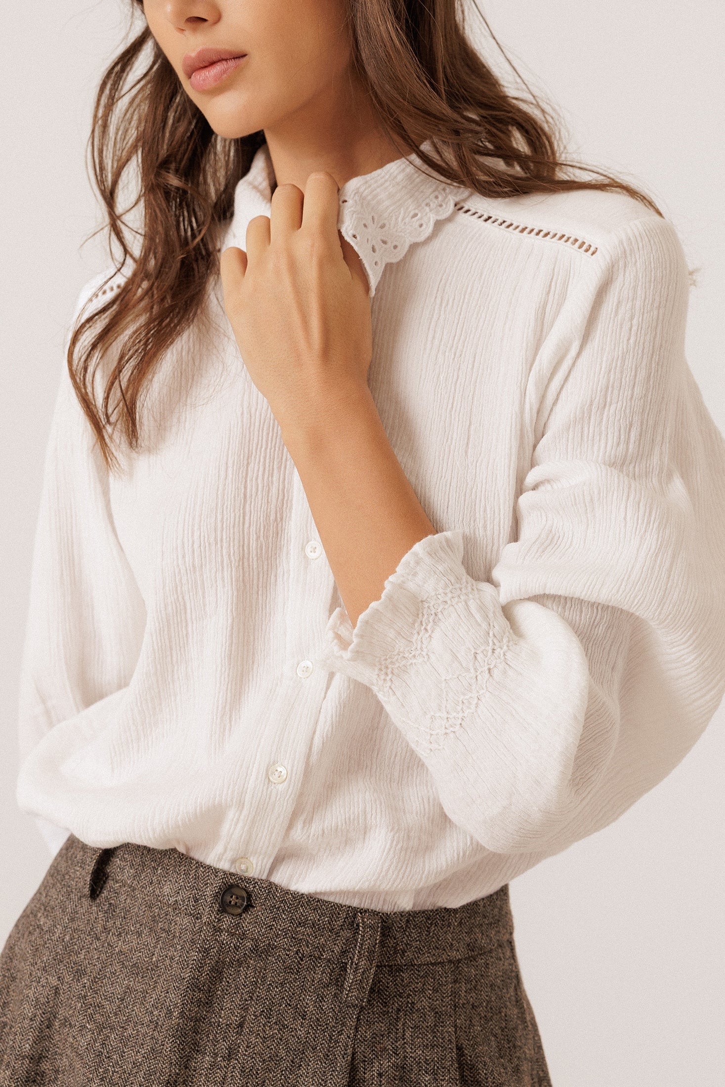 Romantic Double Gauze Shirt