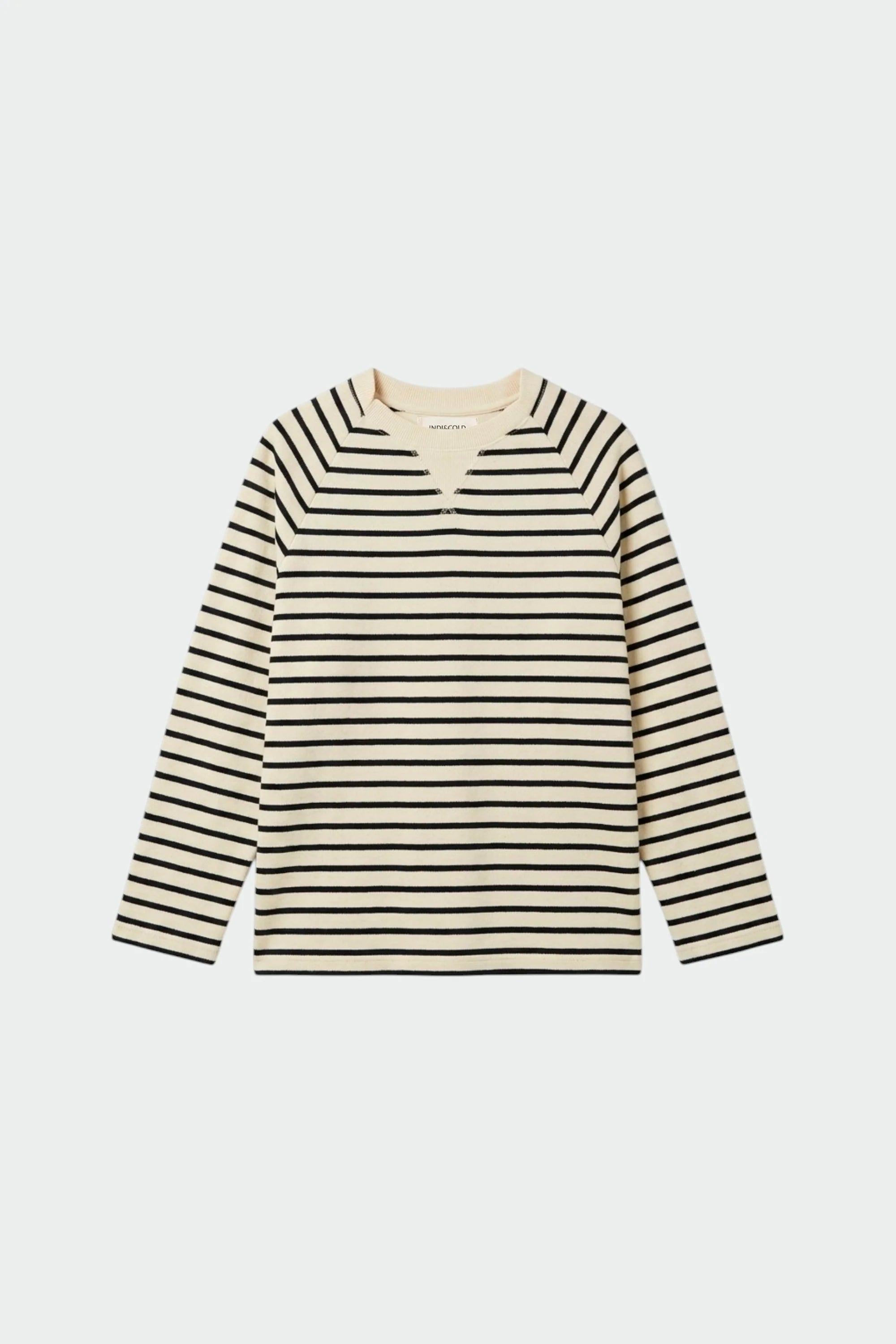 Striped Terrycloth Sweatshirt