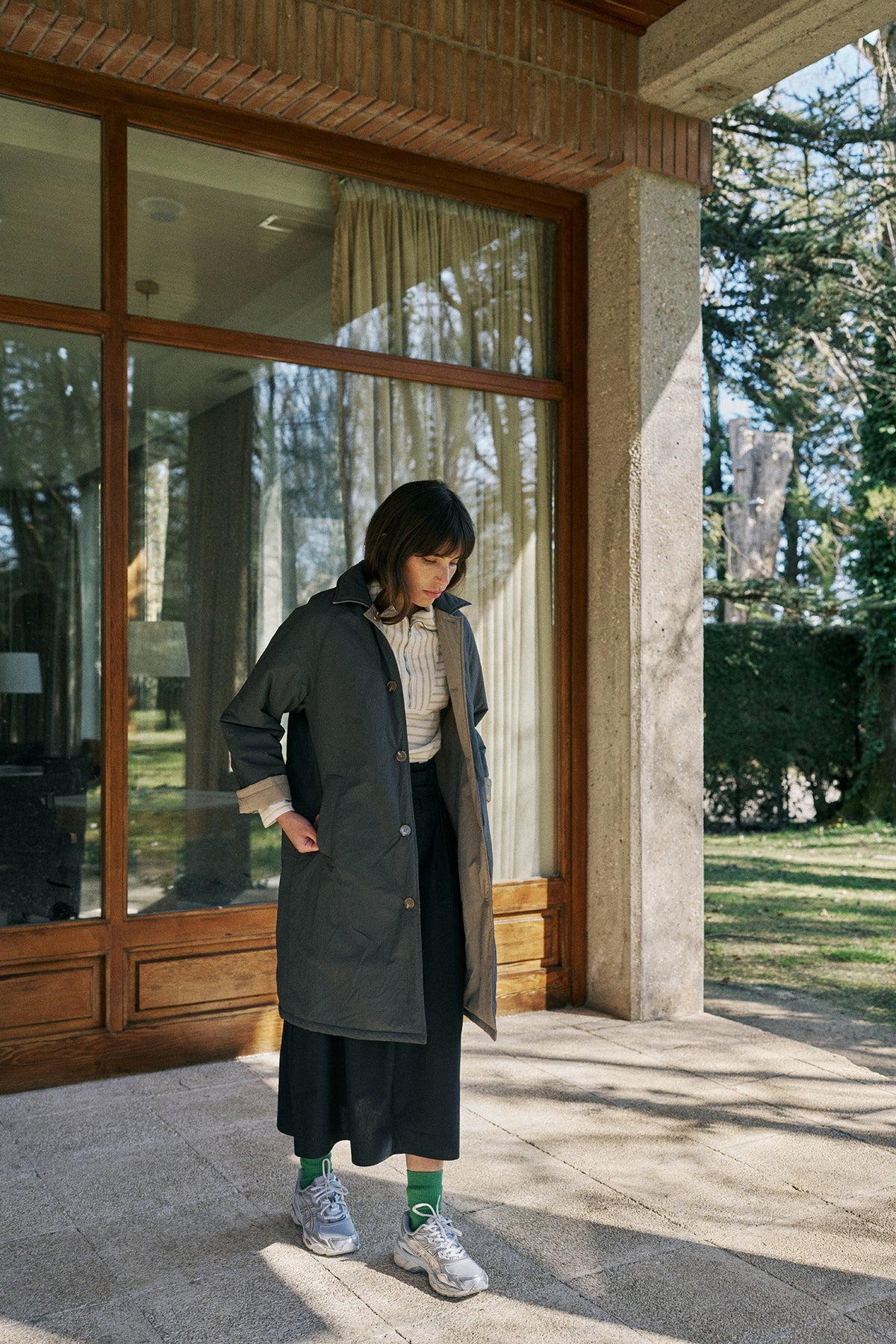 Reversible Quilted Trench Coat