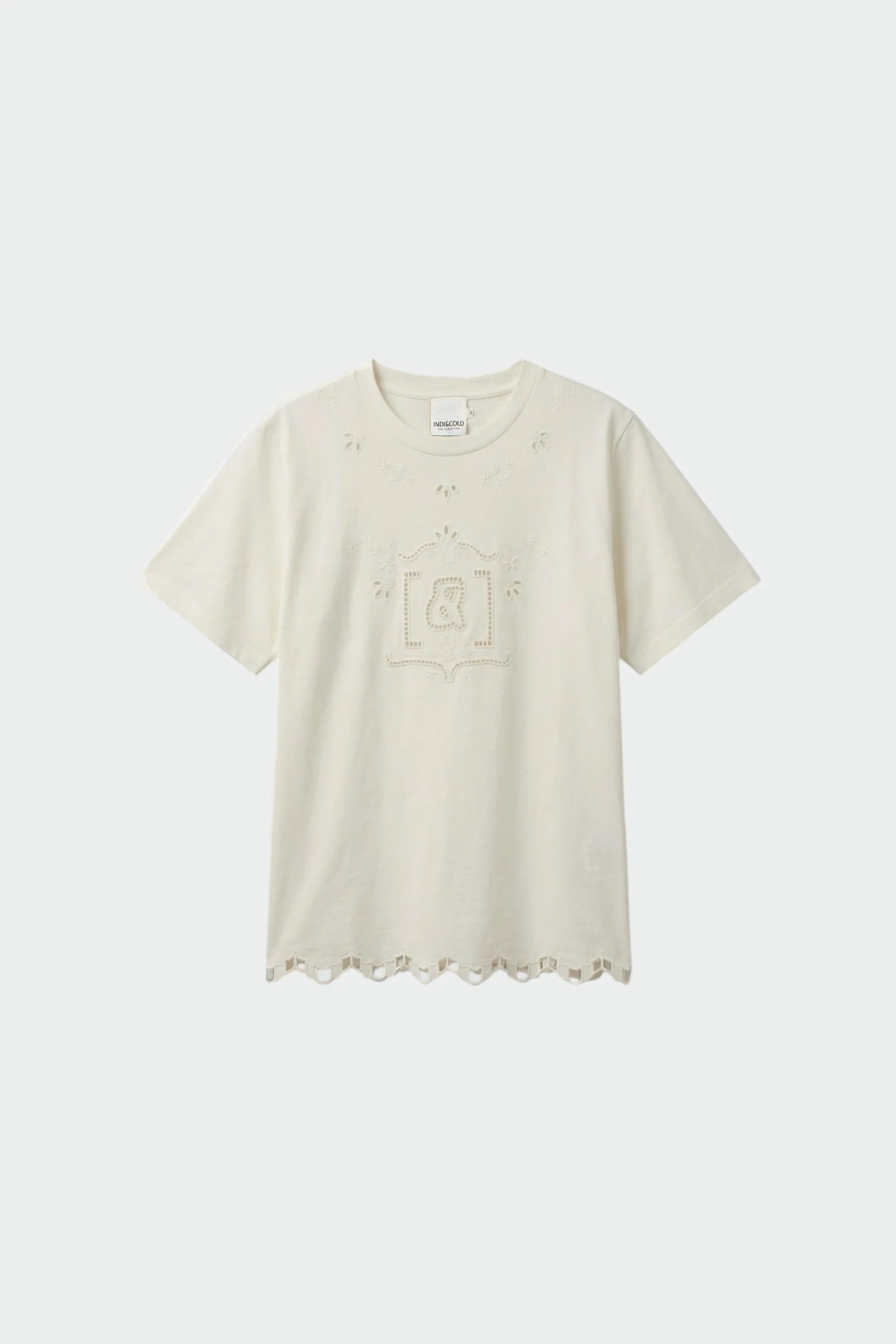 T-Shirt With Monogram Cutout