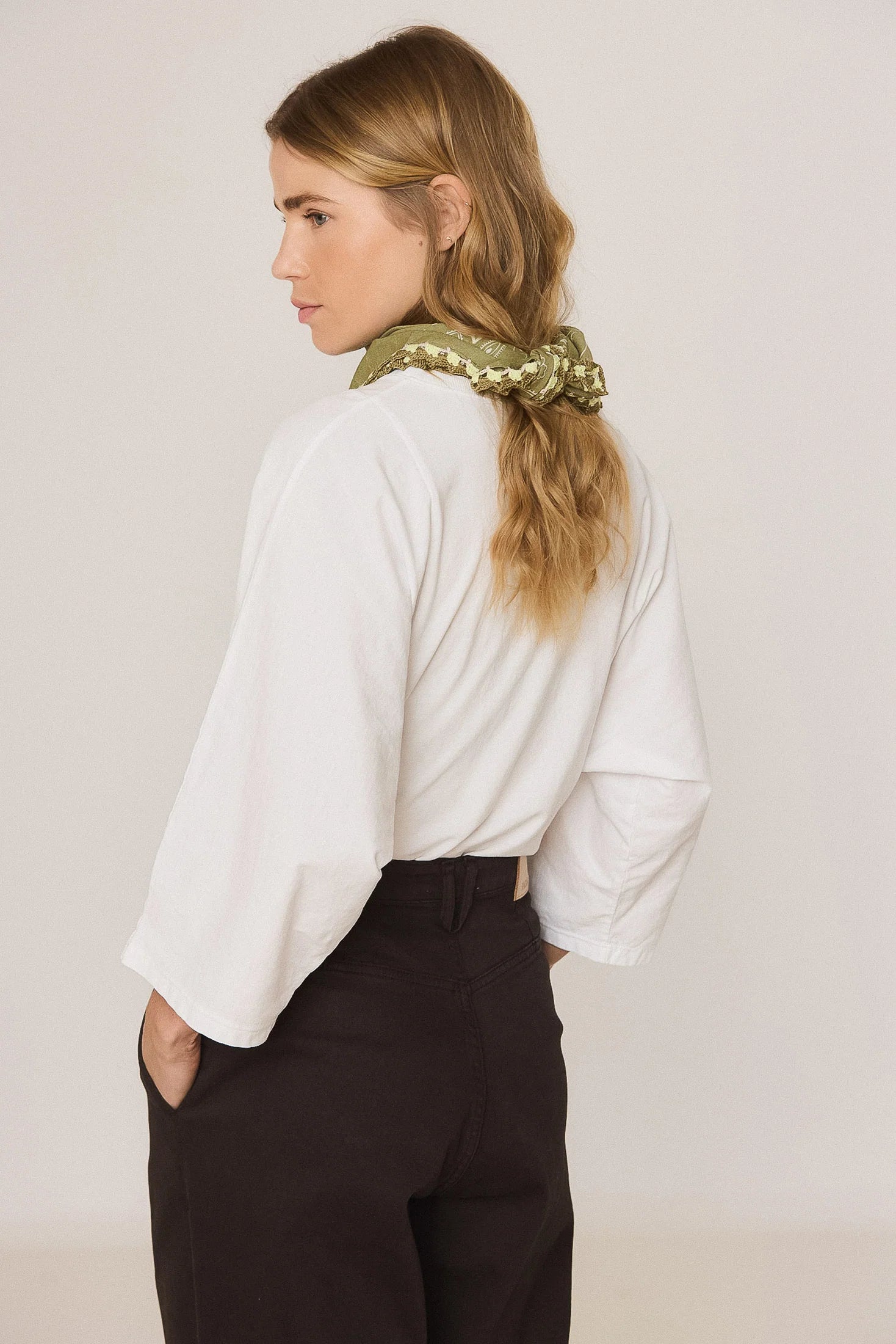 Bandana With Crochet Trim