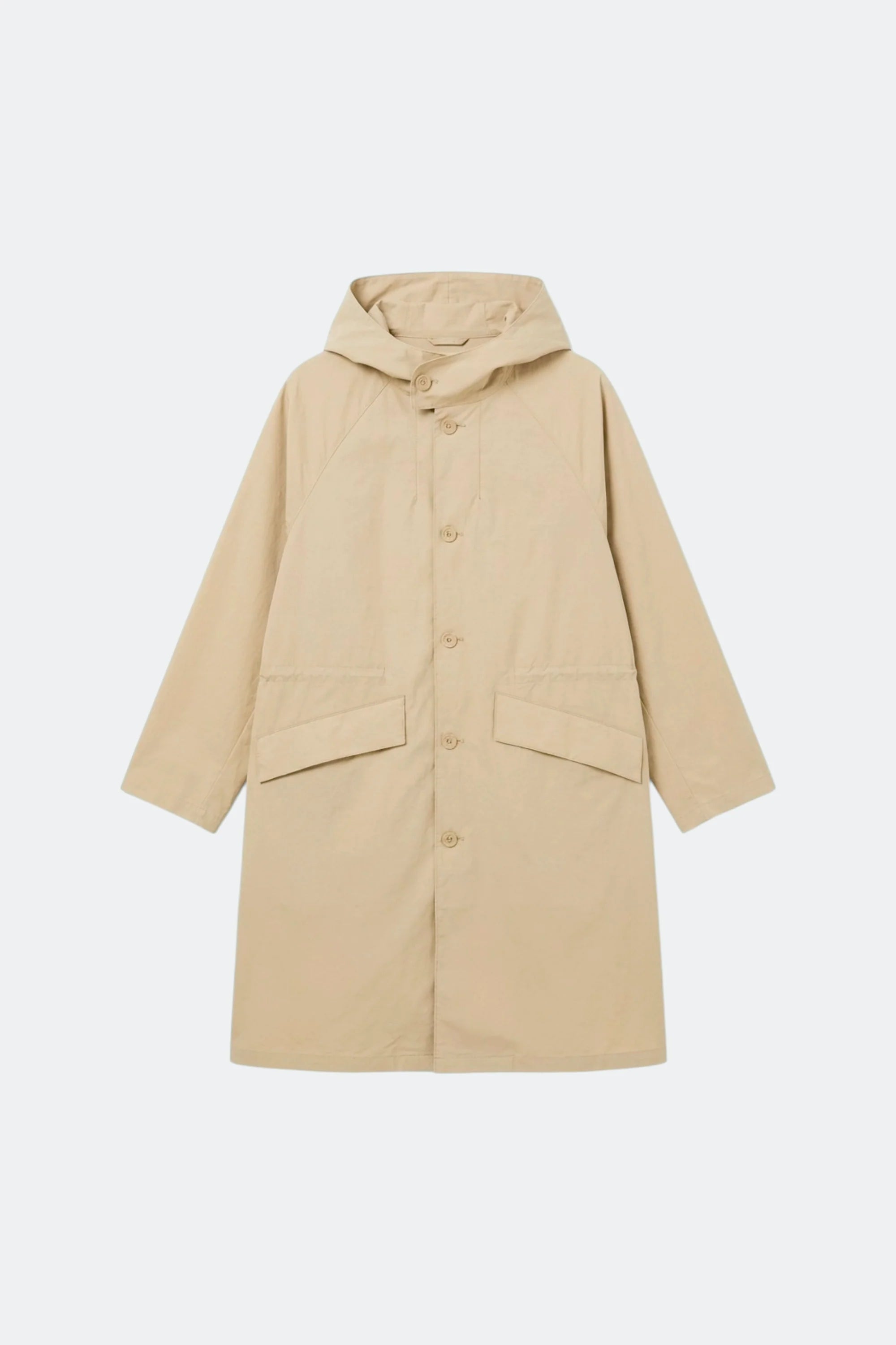 Casual Trench Coat in Technical Fabric